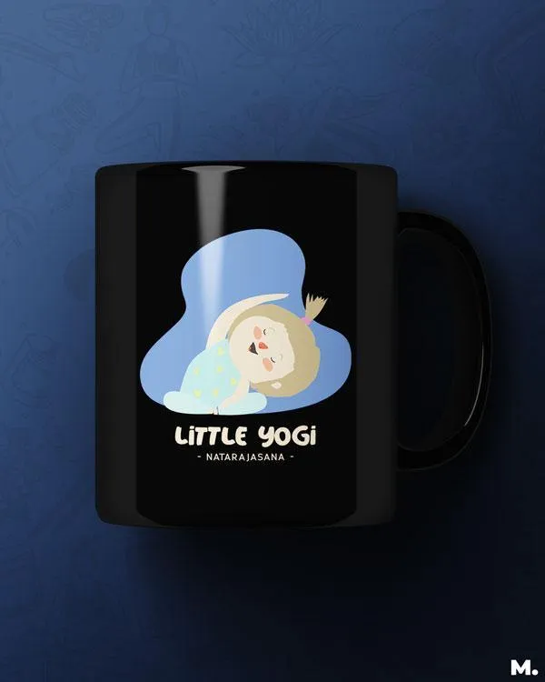 Little yogi natarajasana printed mugs