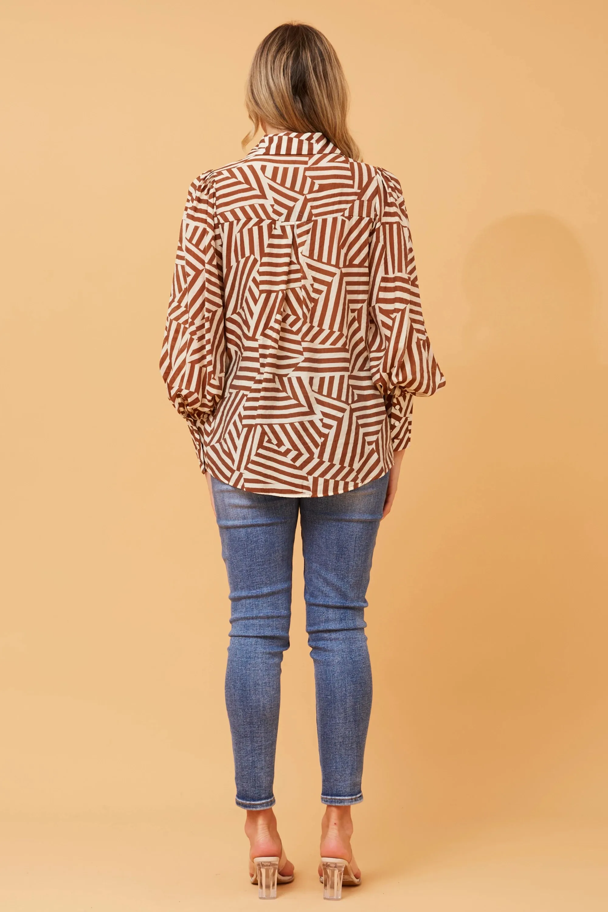Long Sleeve Printed Shirt (T732635)
