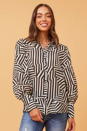 Long Sleeve Printed Shirt (T732635)