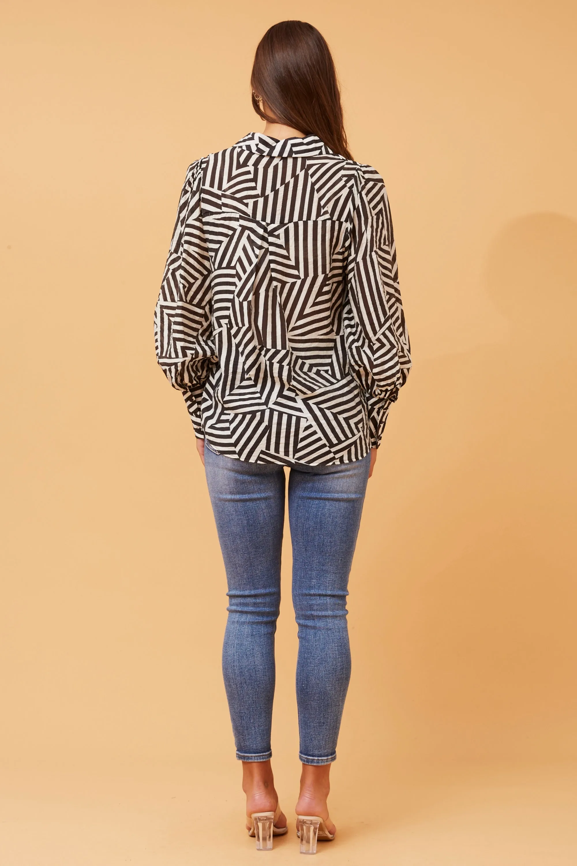 Long Sleeve Printed Shirt (T732635)