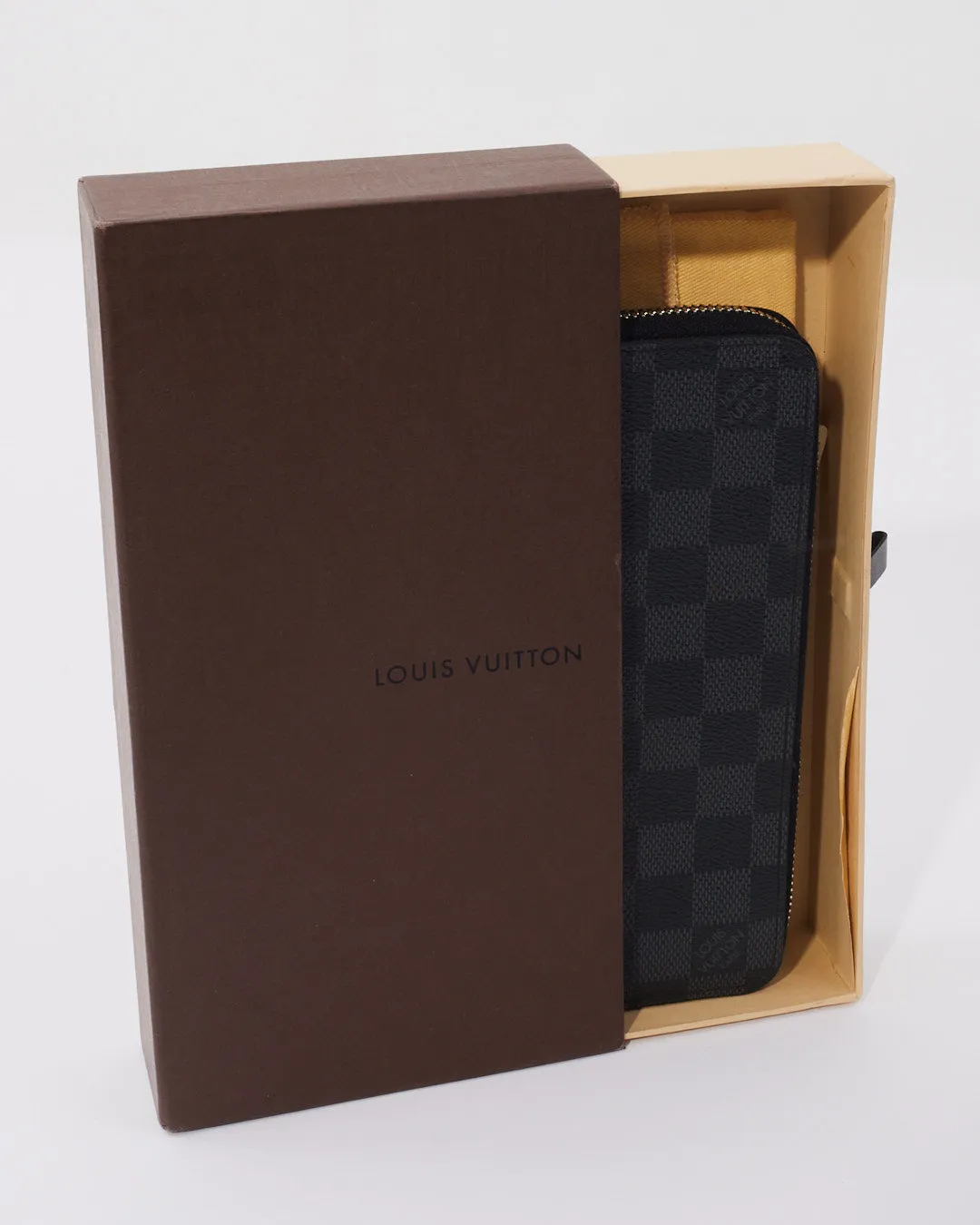 Louis Vuitton Damier Graphite Zip Around Long Wallet