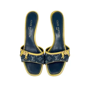Louis Vuitton Denim Kitten Heels