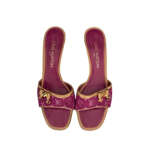 Louis Vuitton Fuchsia Monogram Kitten Heels