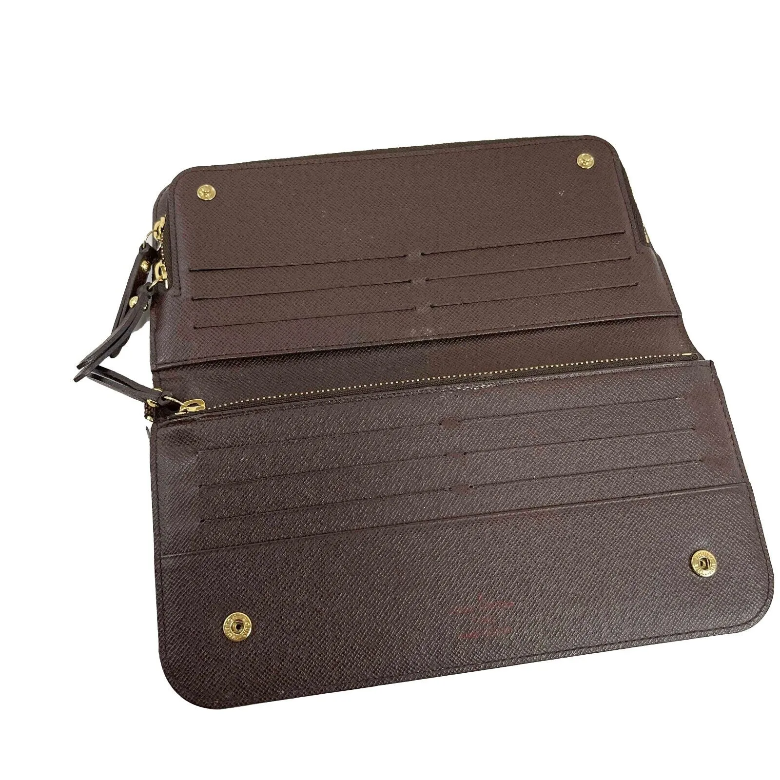Louis Vuitton Insolite Wallet Damier Ebene Brown Accessories