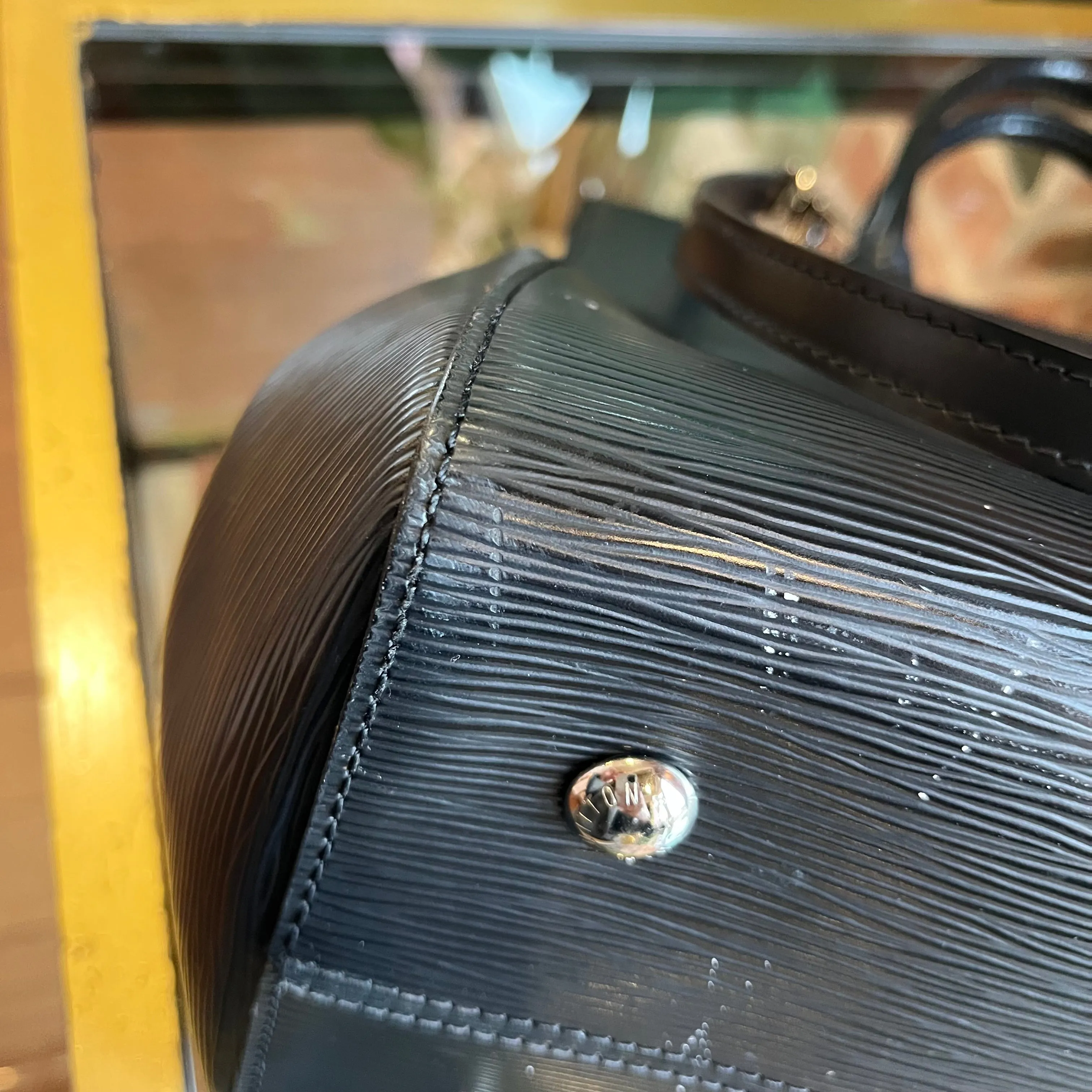 LOUIS VUITTON Marly MM Black Epi Leather Handbag