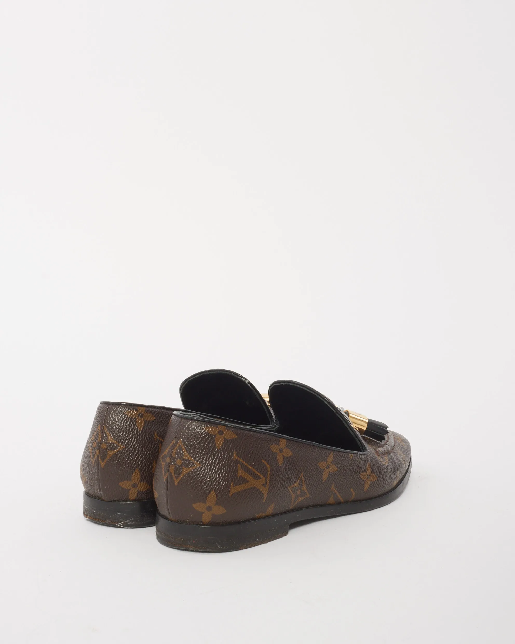 Louis Vuitton Monogram Canvas Society Loafers - 36