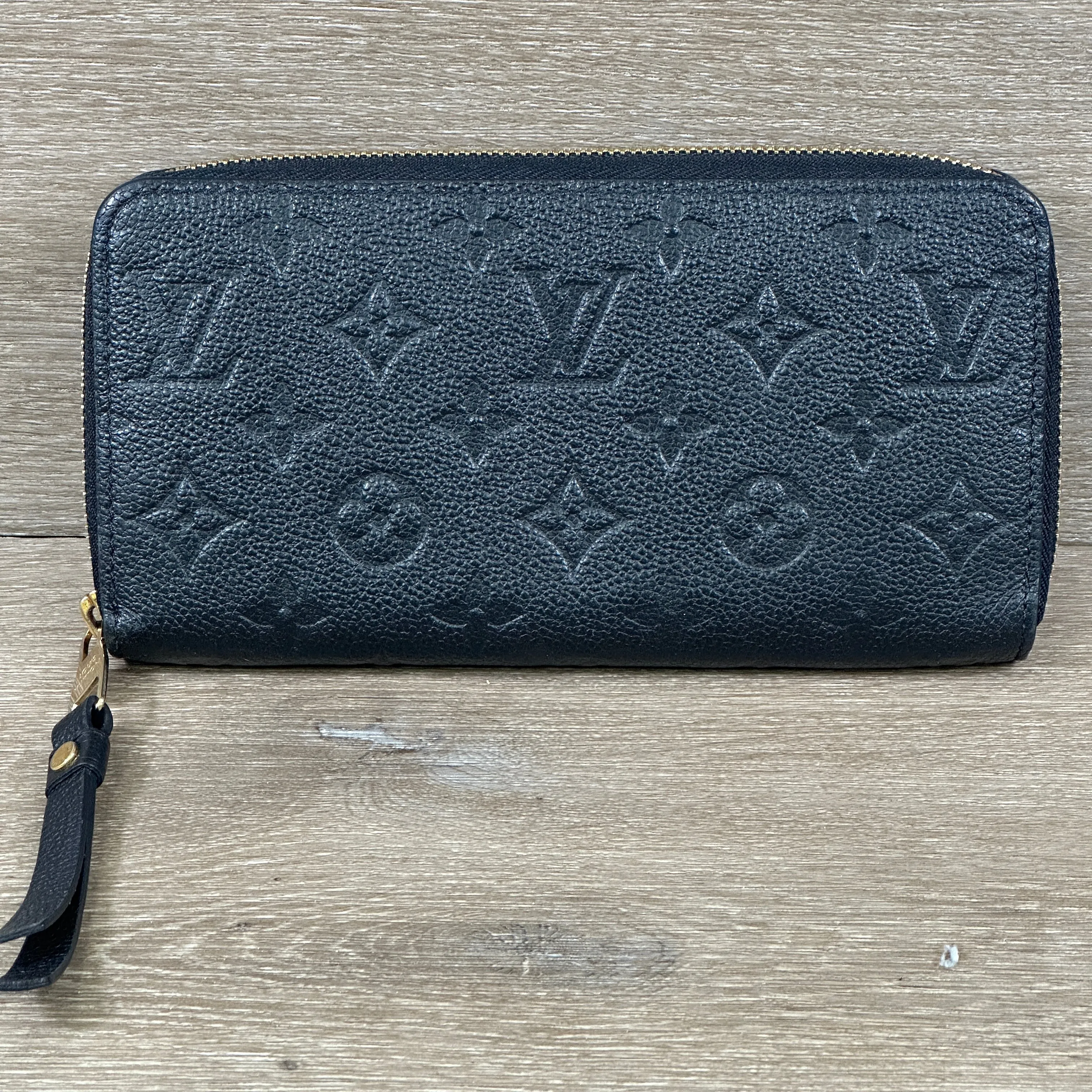 Louis Vuitton Monogram Empriente Zippy Long Wallet - Black