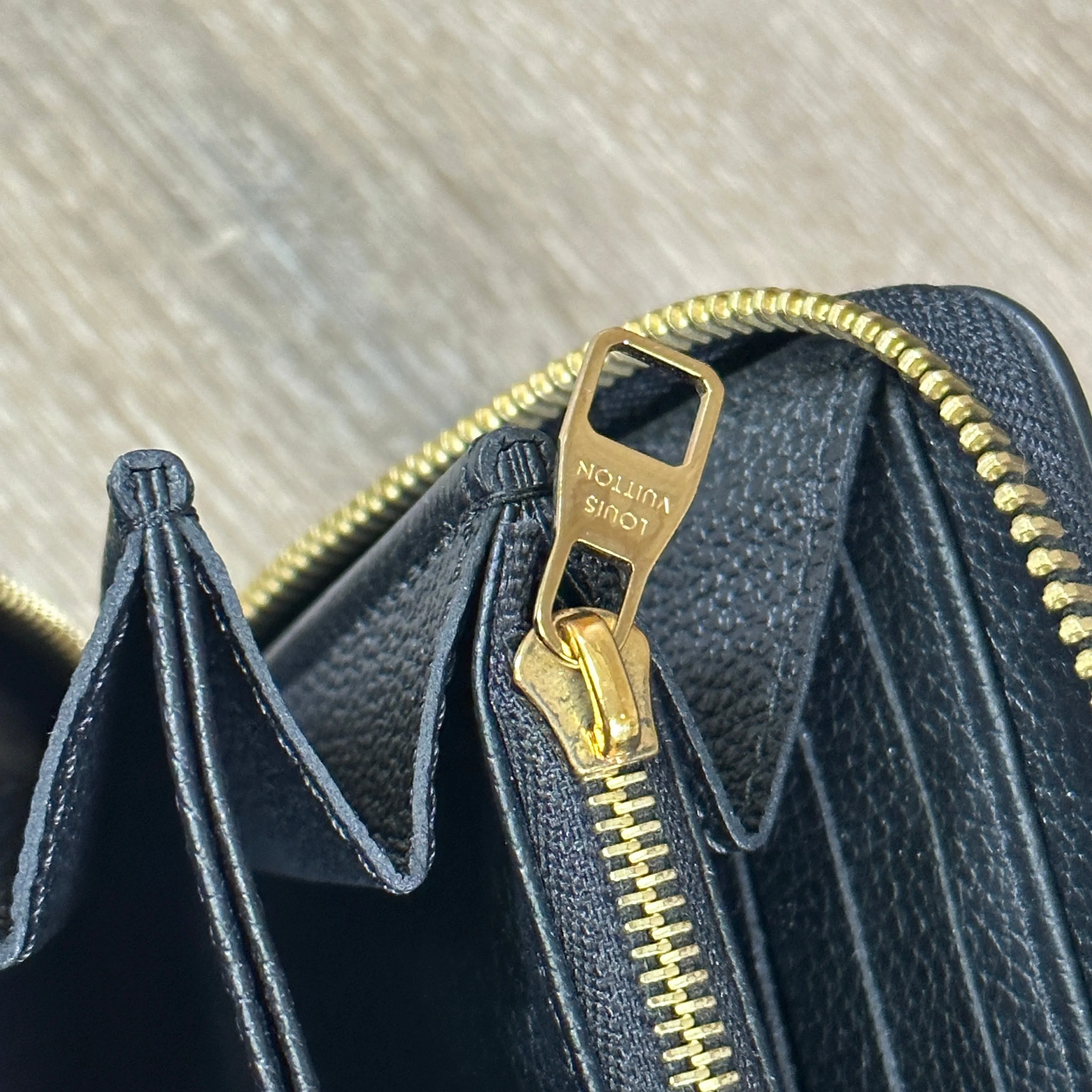 Louis Vuitton Monogram Empriente Zippy Long Wallet - Black