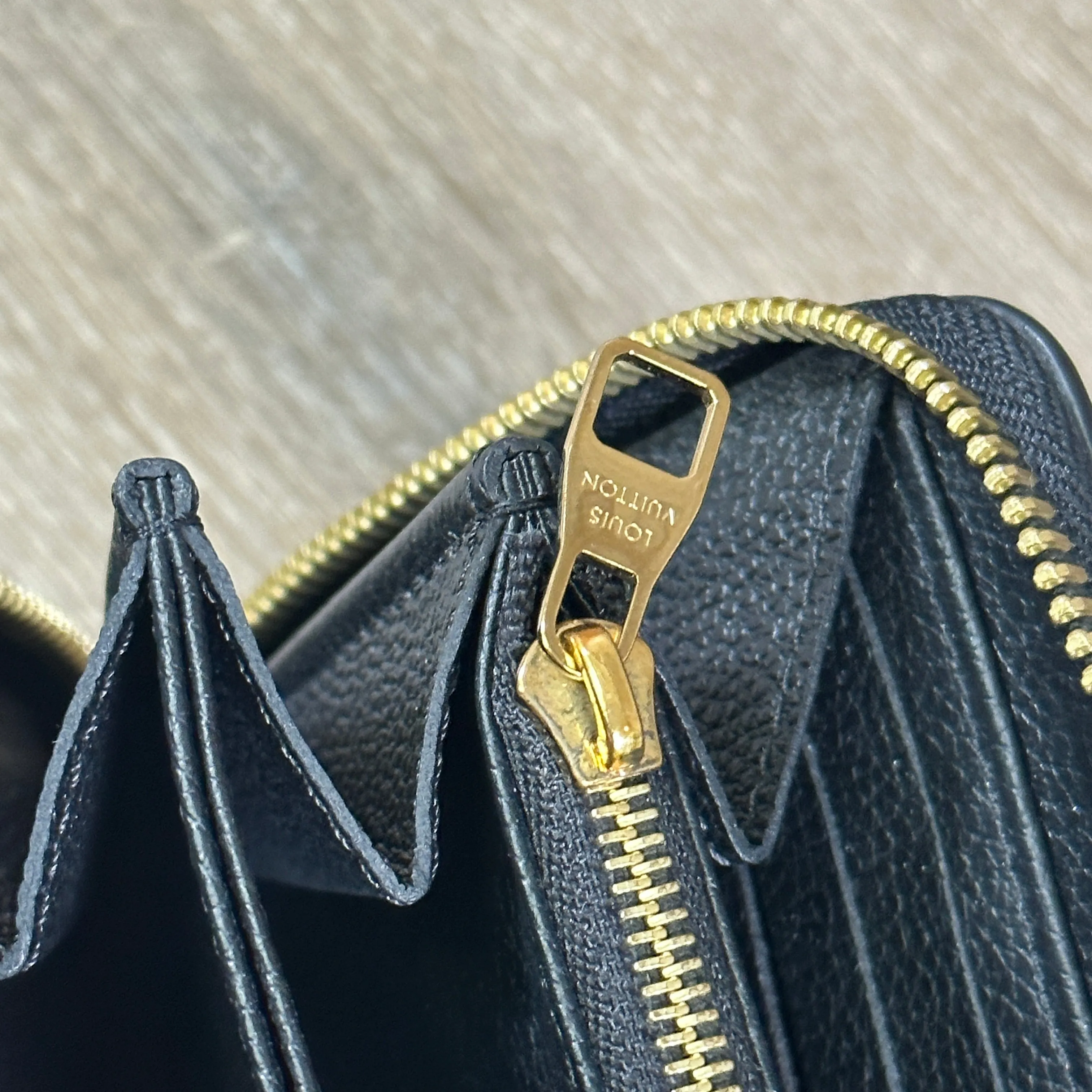 Louis Vuitton Monogram Empriente Zippy Long Wallet - Black