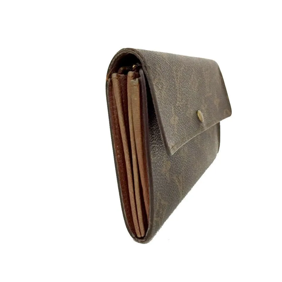 Louis Vuitton Monogram Portefeiulle Sarah Long Bifold Wallet