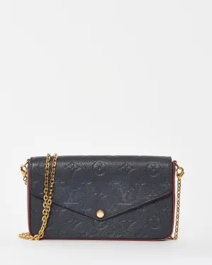 Louis Vuitton Navy Empreinte Monogram Leather Félicie Pochette