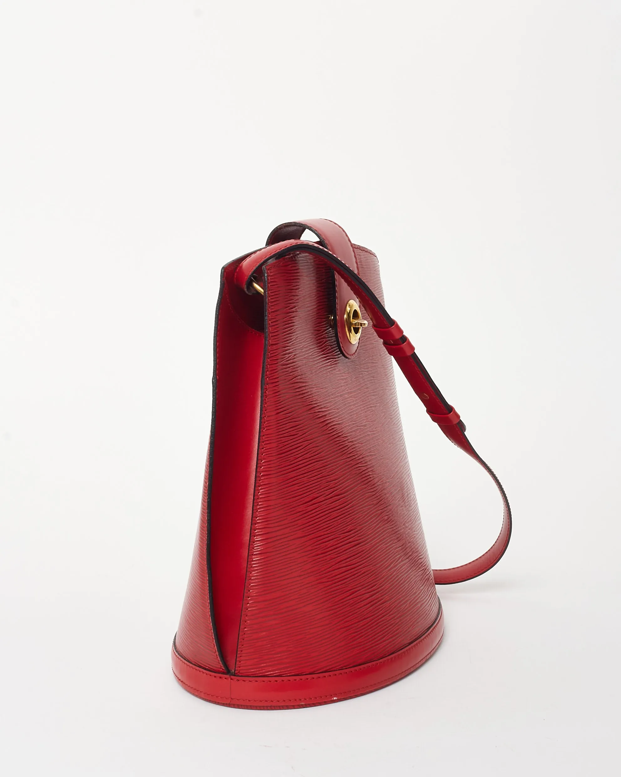 Louis Vuitton Red Epi Leather Cluny Crossbody Bag