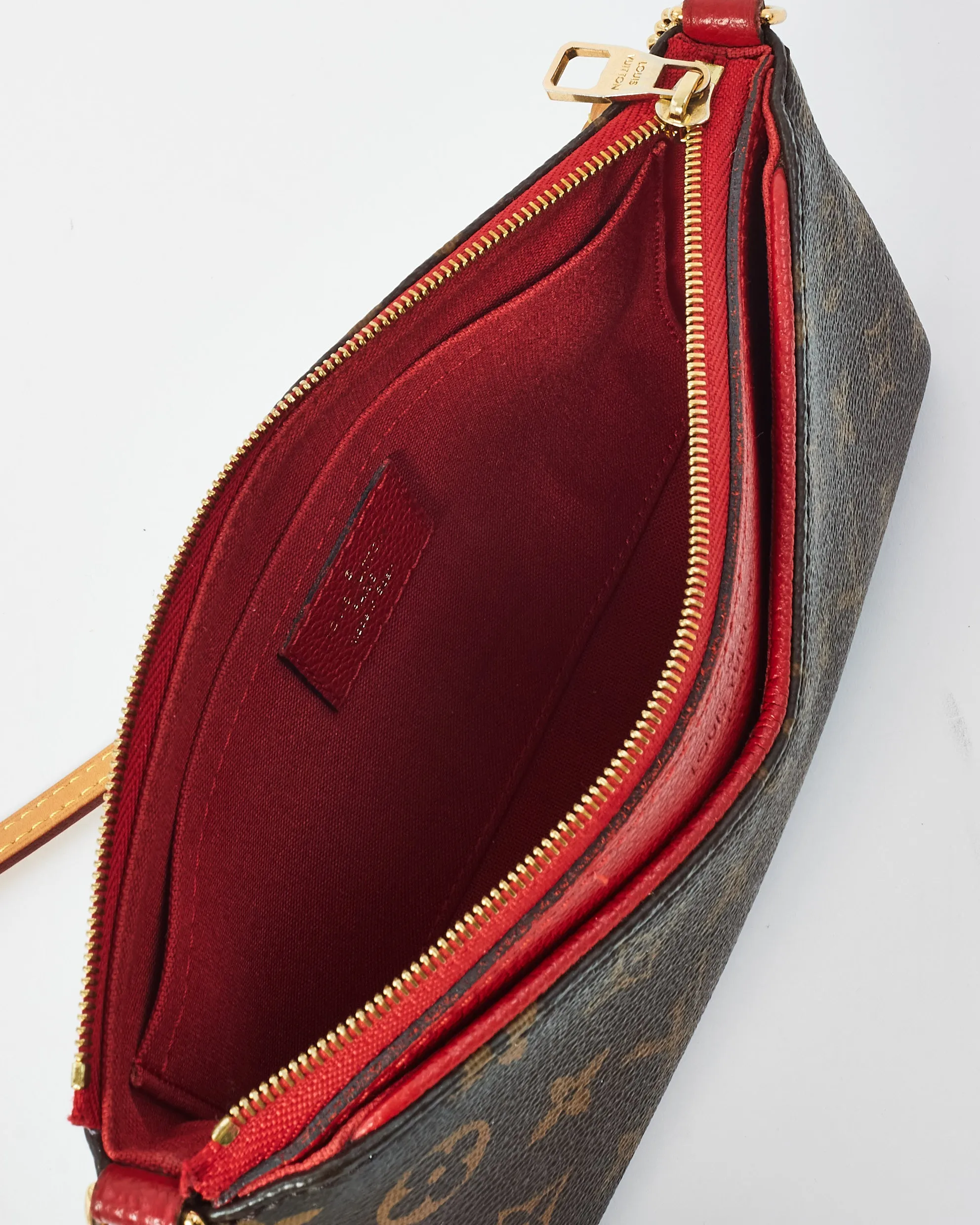Louis Vuitton Red Monogram Canvas Pallas Crossbody Bag