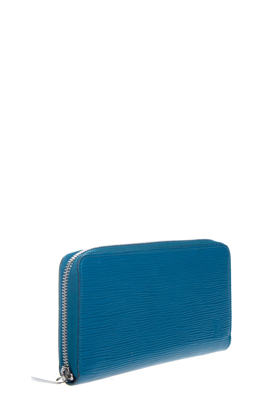 Louis Vuitton Teal Epi Leather Long Zip Around Wallet