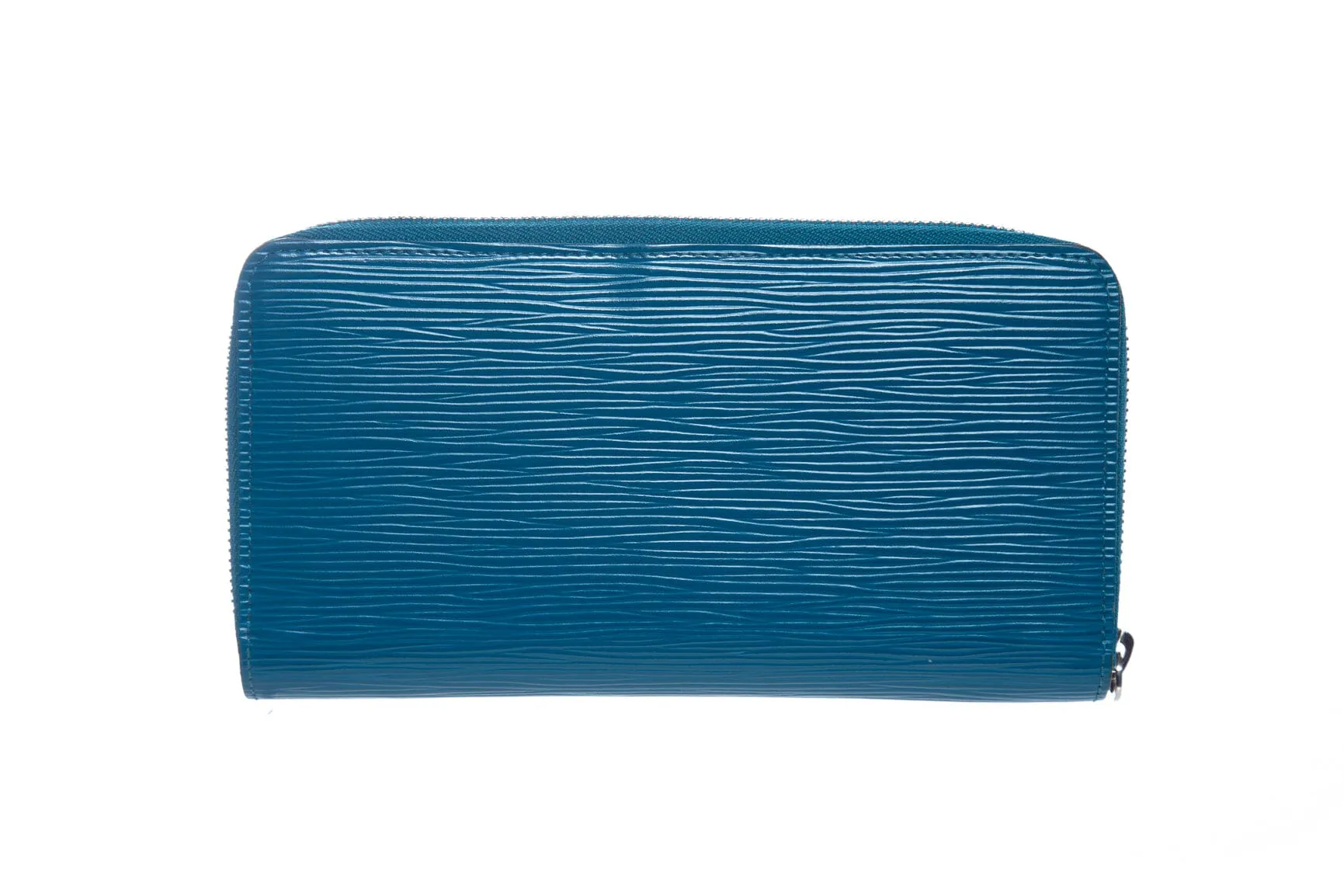 Louis Vuitton Teal Epi Leather Long Zip Around Wallet
