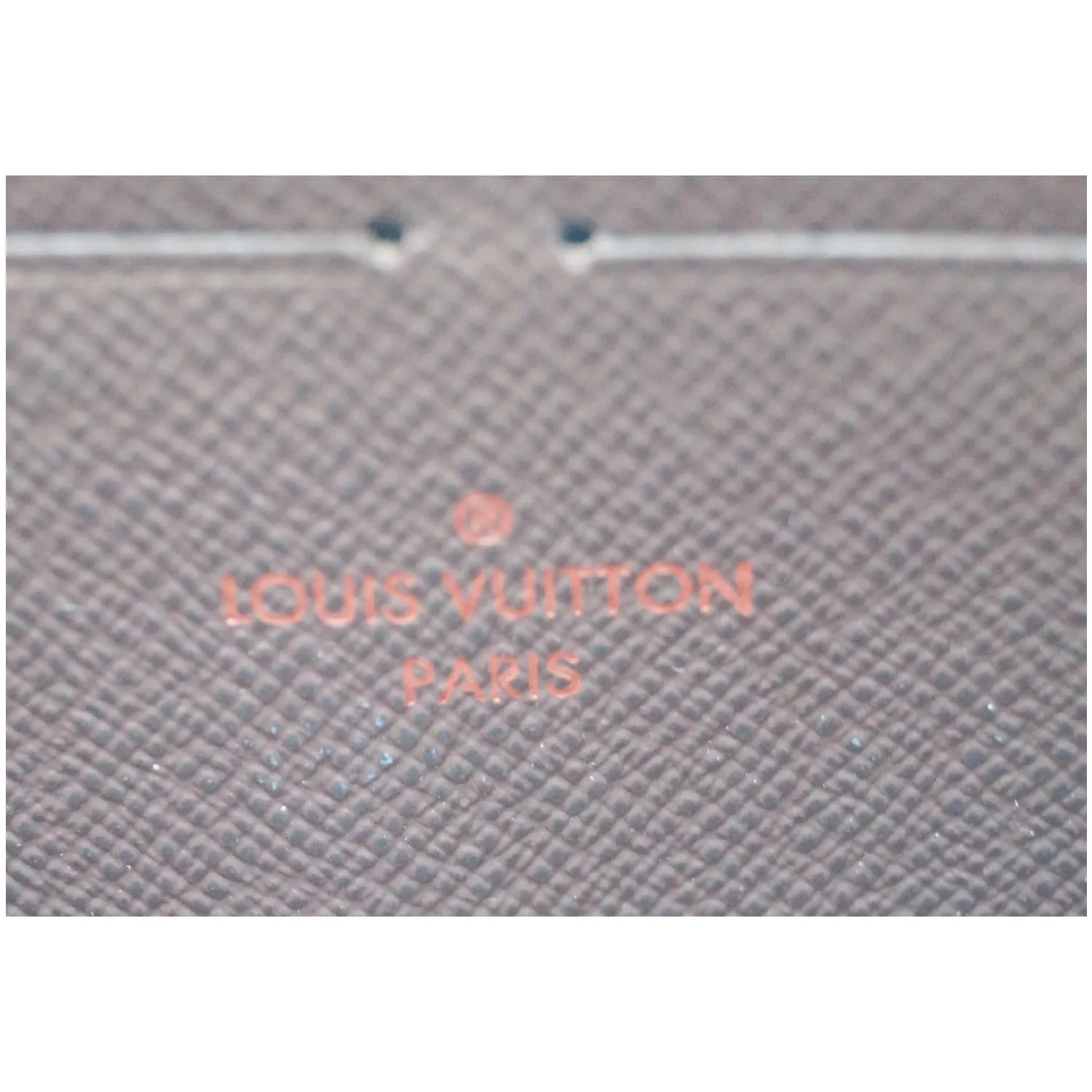 LOUIS VUITTON Zip Around Damier Ebene Wallet Brown