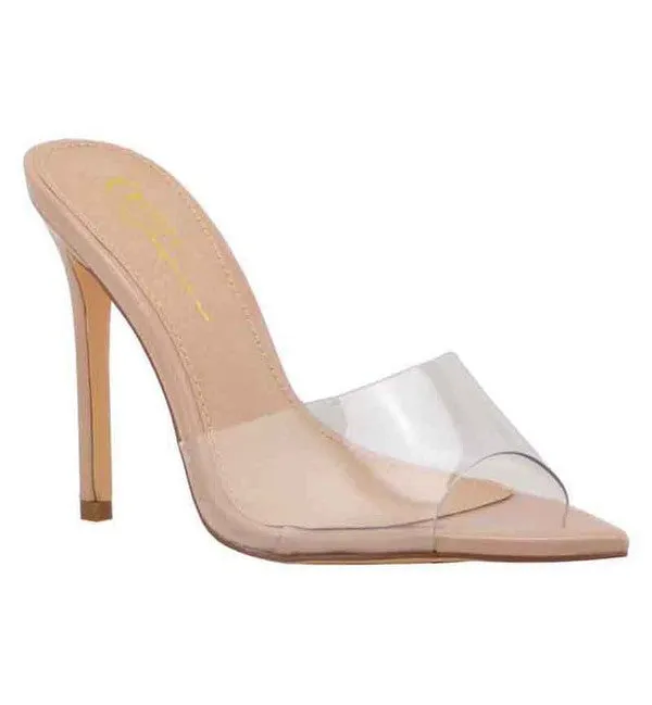 Luna Stiletto Heel Slides