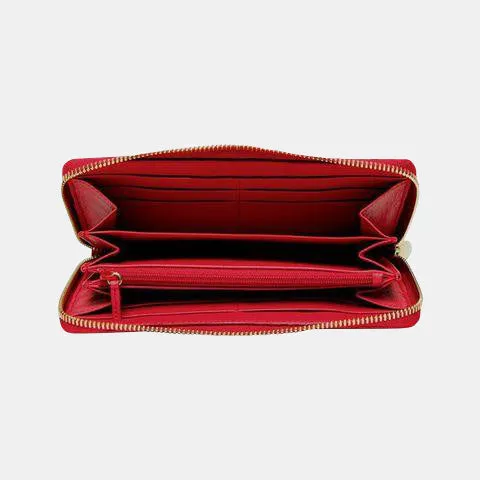 LUXE LEATHER ZIP AROUND WALLET