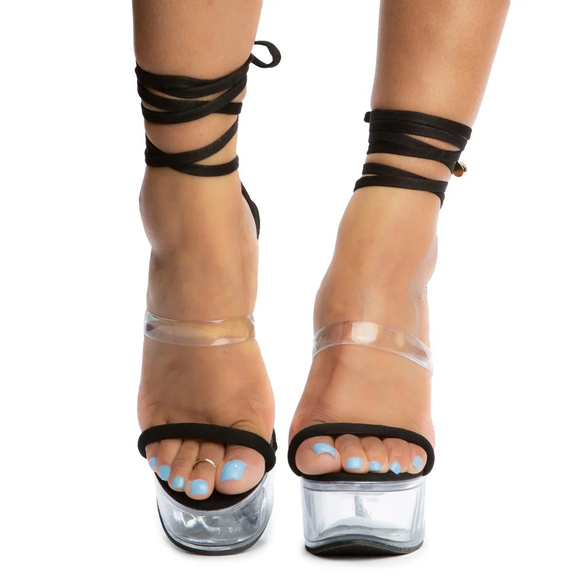 Mafia-1 Clear Platform High Heels