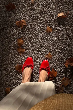 Marie Kitten Heels in French Kiss Red