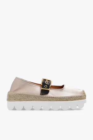 Marni ‘Petal’ satin platform espadrilles in PINK - 40