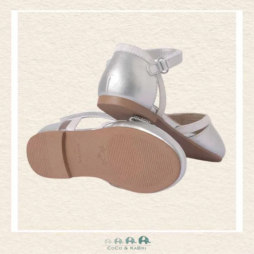 Mayoral: Metallic Silver Ballet Flats (M1-129)