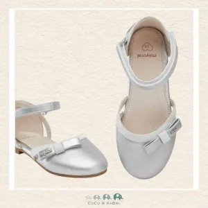 Mayoral: Metallic Silver Ballet Flats (M1-129)