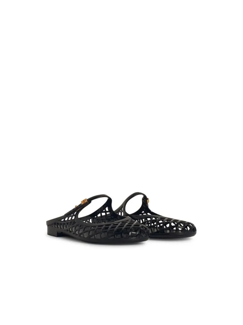 Mellow' Black Rubber Ballet Flats