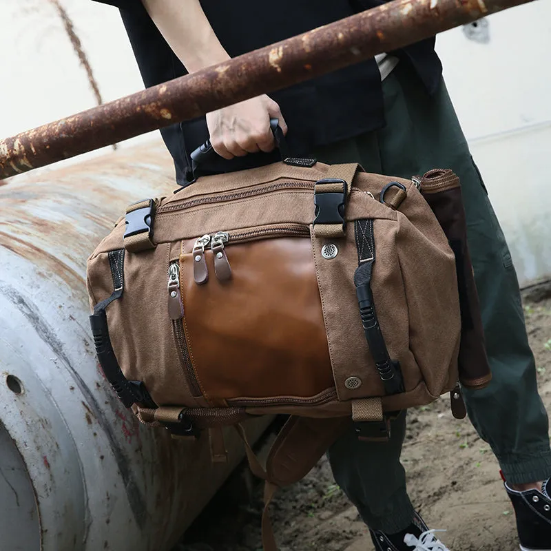 Men Casual Backpack Canvas Travel Backpack School Backpack Laptop Backpack Shoulder Bag P288