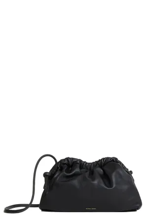 Mini Cloud Clutch in Black Flamma
