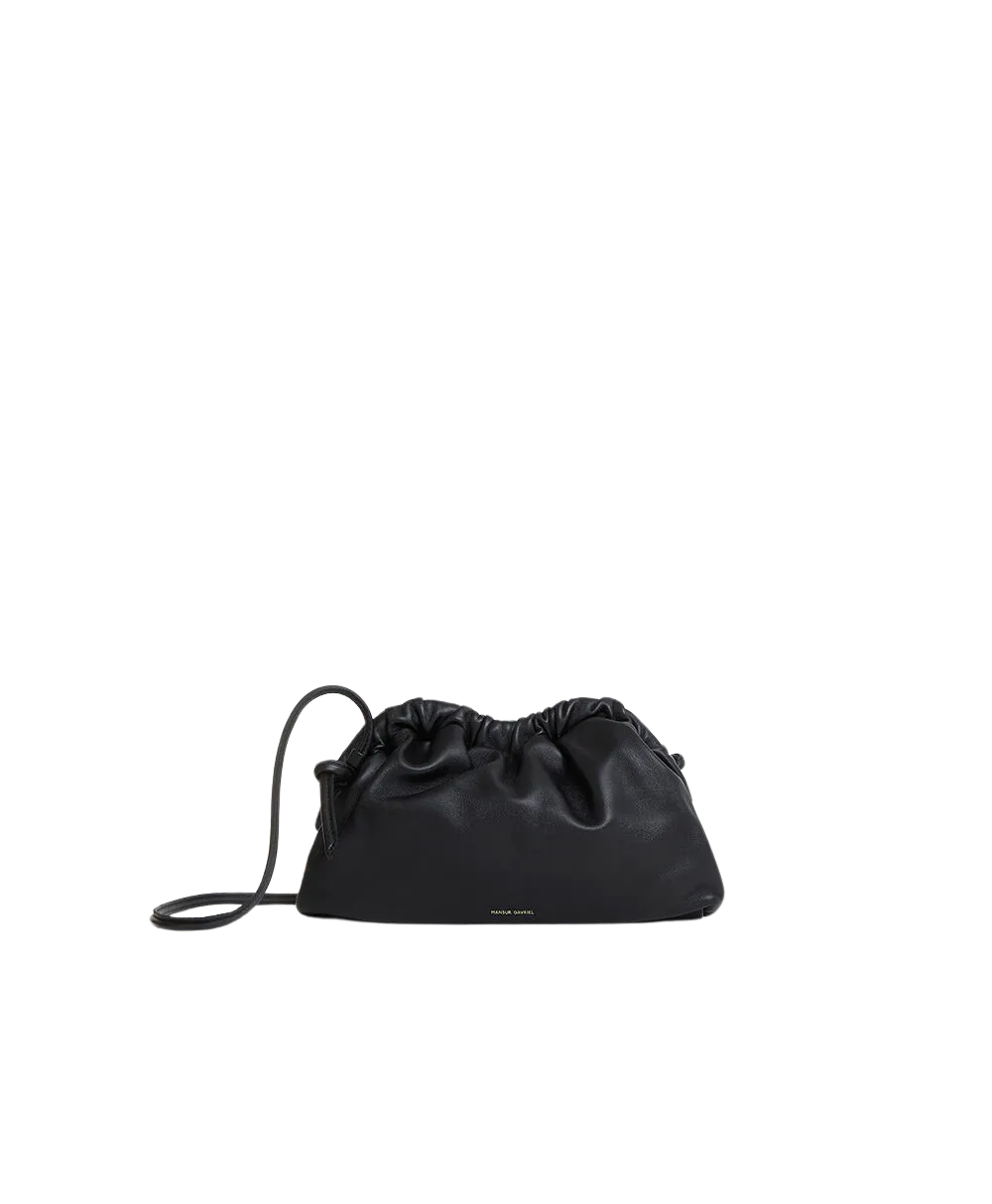 Mini Cloud Clutch in Black