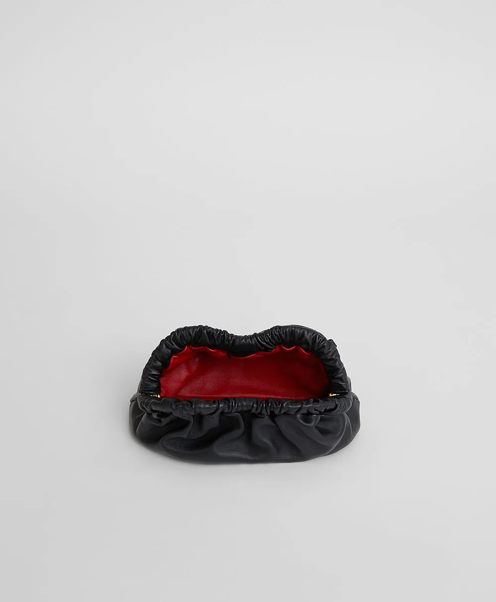 Mini Cloud Clutch in Black