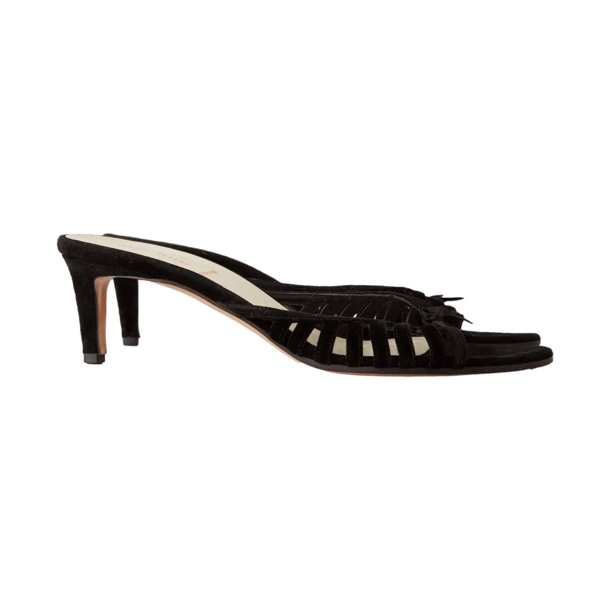 Miu Miu Black Velvet Kitten Heels