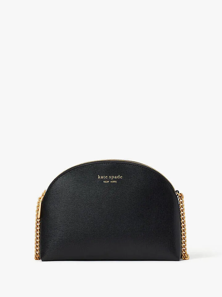 Morgan Double-Zip Dome Crossbody