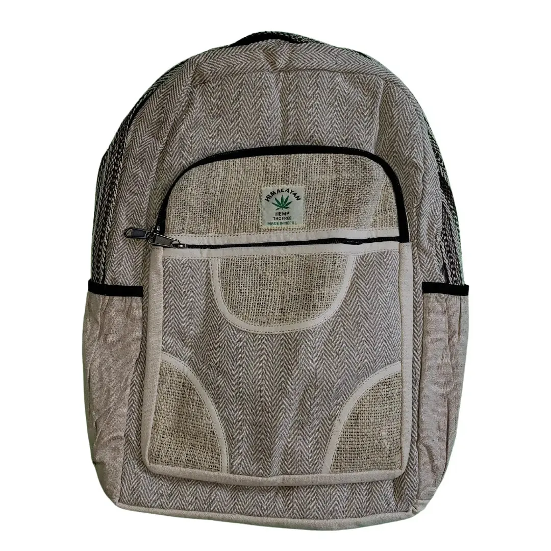Multi-Color Hemp Backpack - Pure Himalayan Hemp (THC Free)