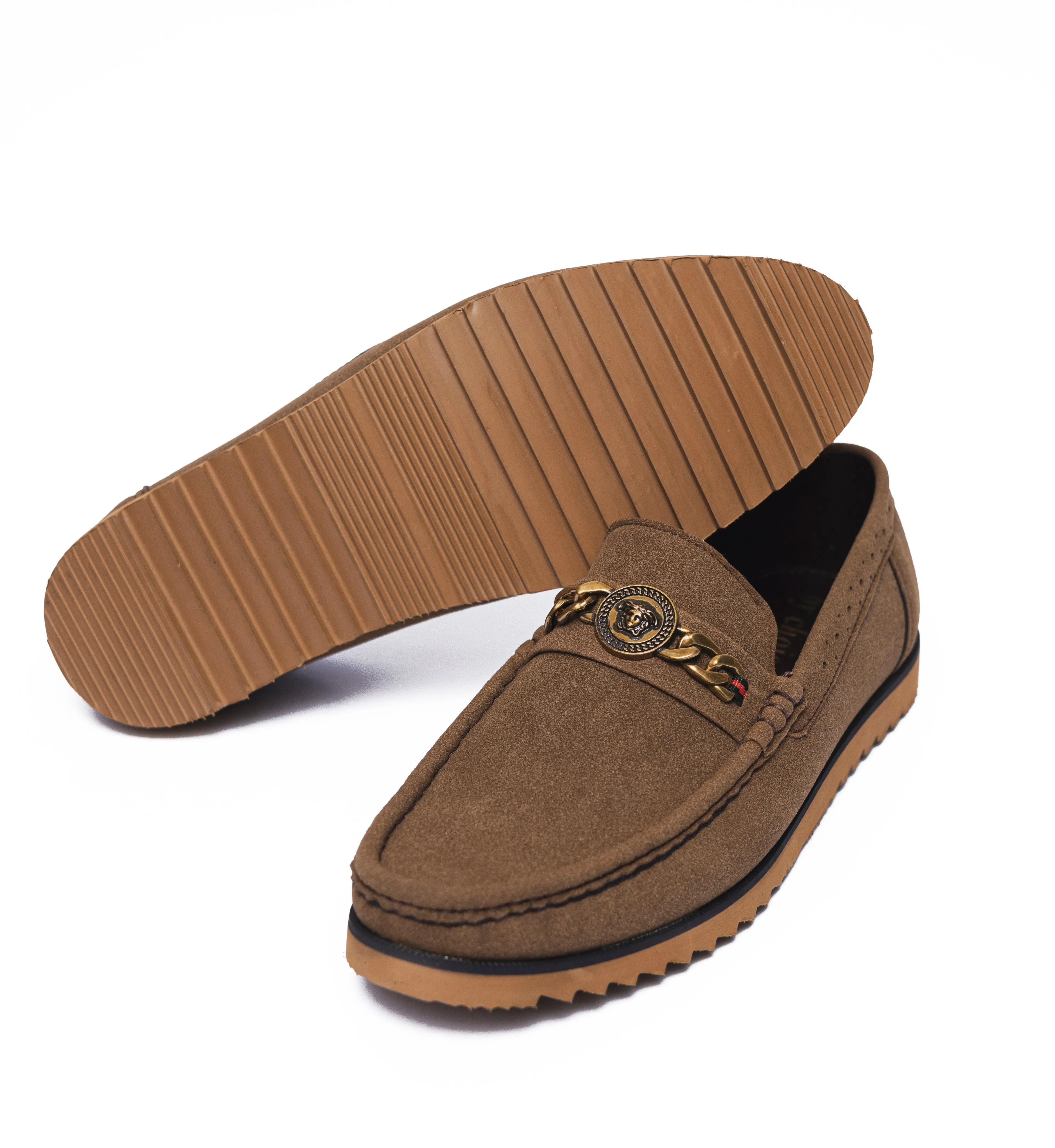 Mustard Round Chain Buckle high sole