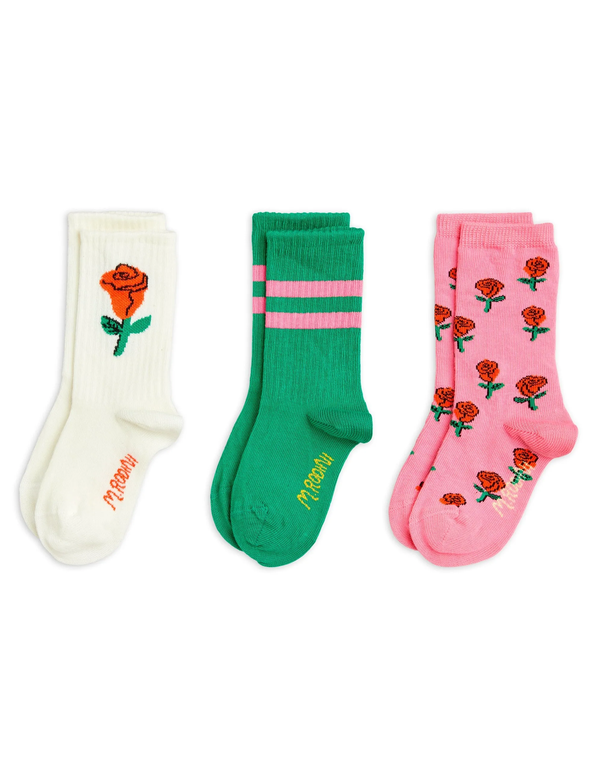 New Mini Rodini | Roses 3-p�ack socks