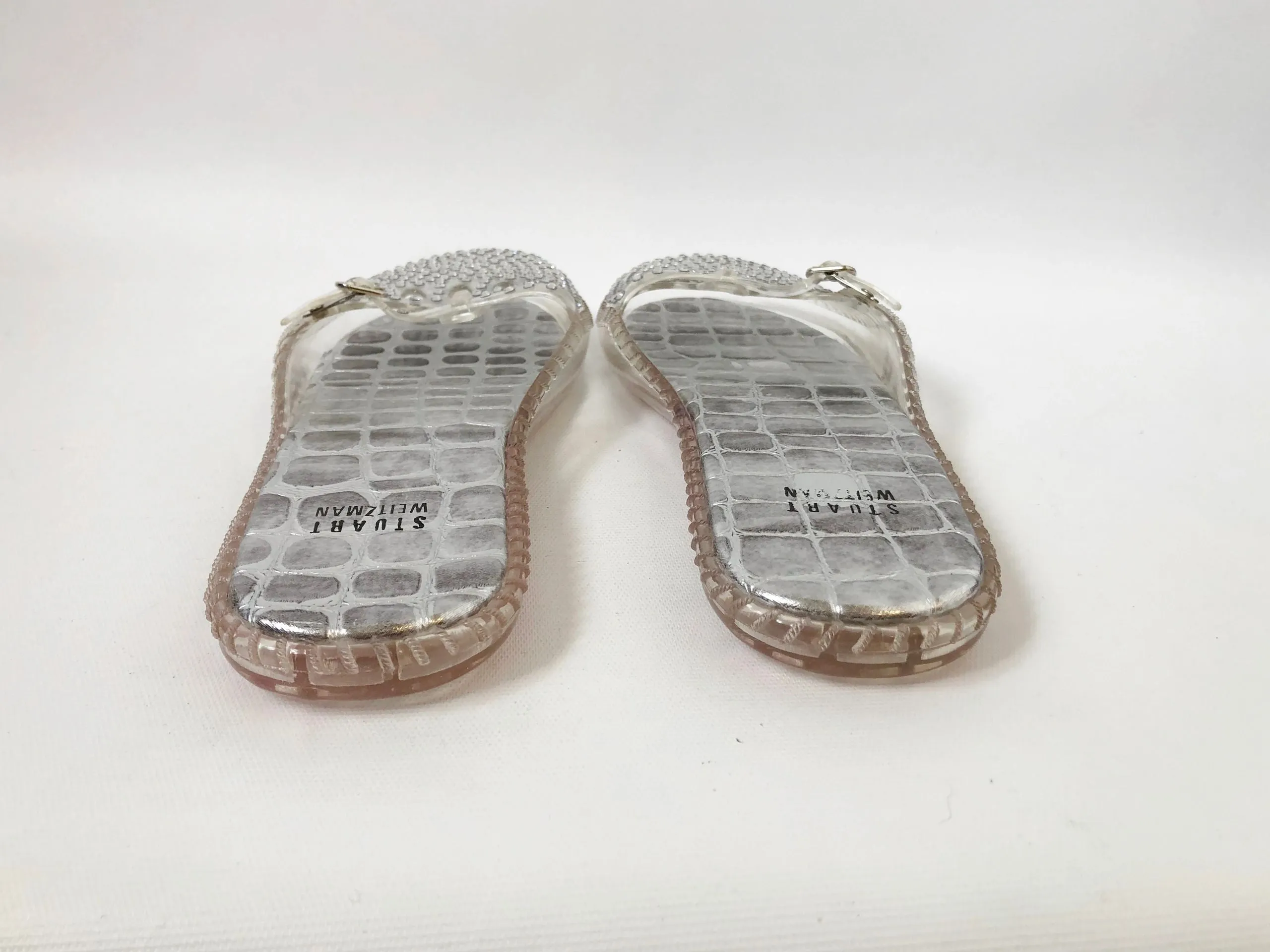 NEW Stuart Weitzman Embellished Jelly Flats Size 9