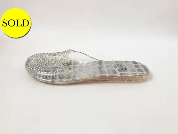 NEW Stuart Weitzman Embellished Jelly Flats Size 9