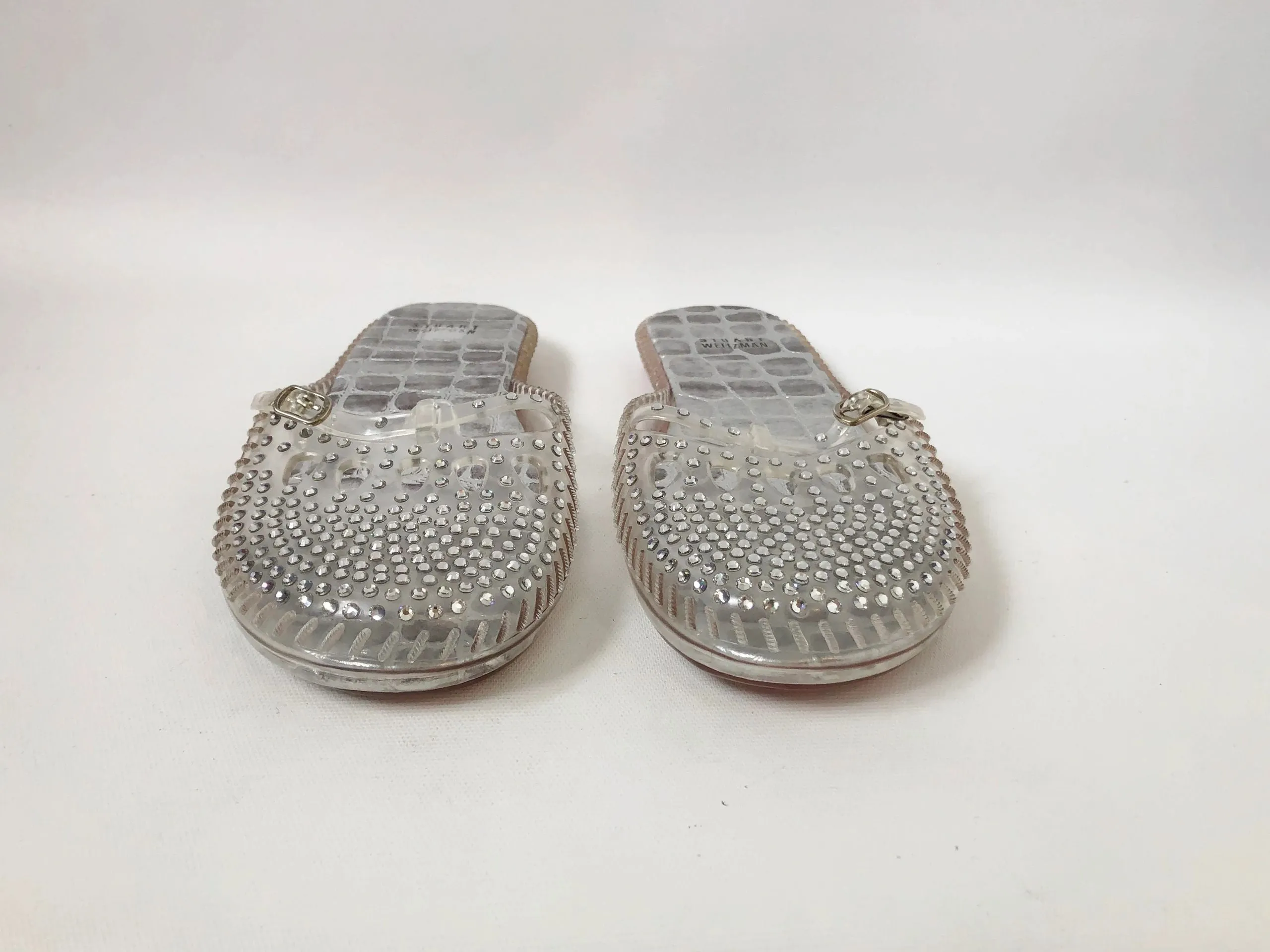 NEW Stuart Weitzman Embellished Jelly Flats Size 9
