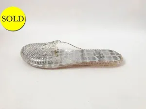 NEW Stuart Weitzman Embellished Jelly Flats Size 9