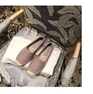 New Women Espadrilles Shoes Flat Genuine Leather Shoes Woman Casual Loafers Top Quality Spring Autumn Big Size 35-41