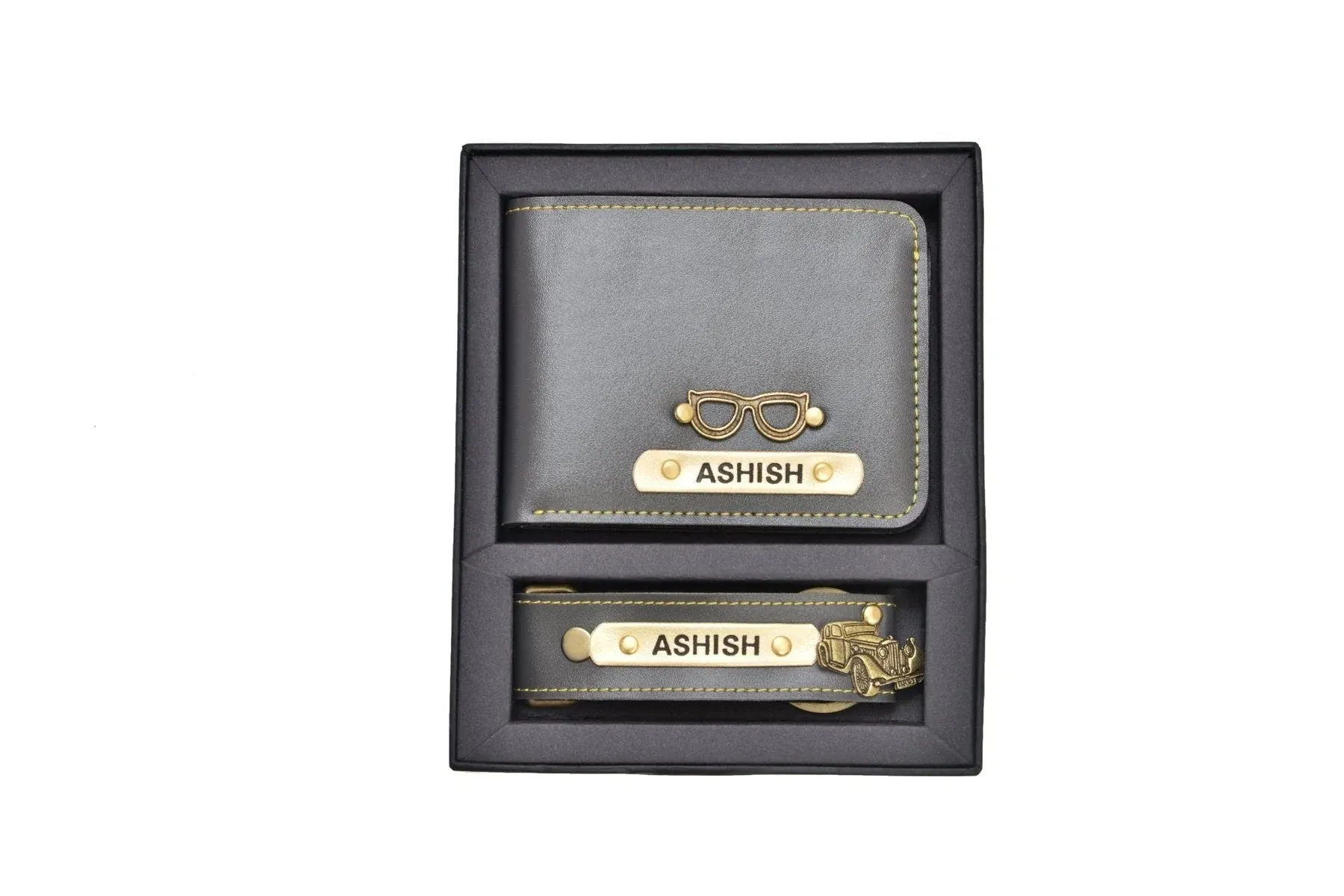 Pack of 2 Two Pcs Wallet & Keychain Combo
