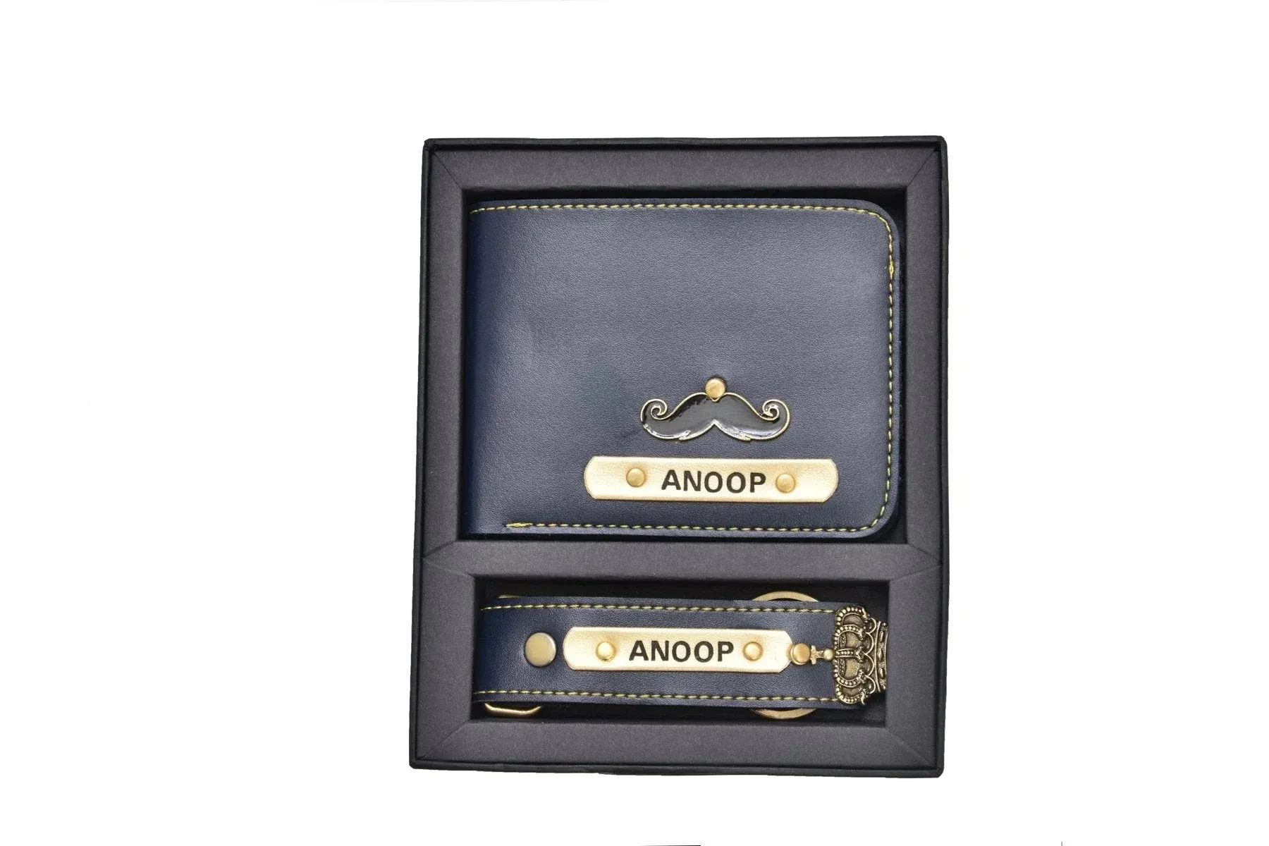Pack of 2 Two Pcs Wallet & Keychain Combo