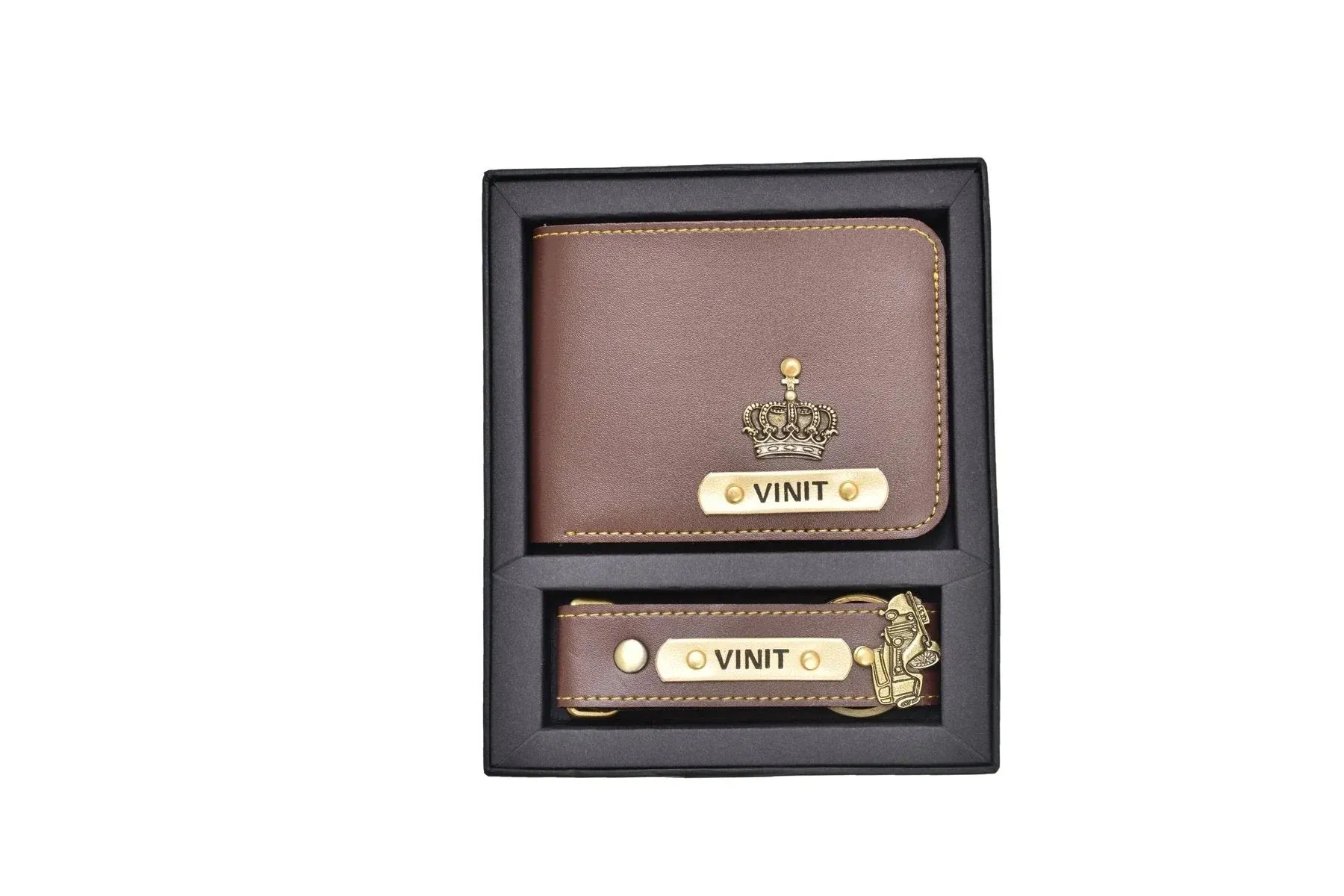 Pack of 2 Two Pcs Wallet & Keychain Combo