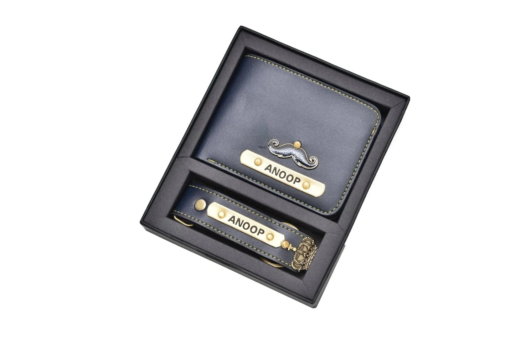 Pack of 2 Two Pcs Wallet & Keychain Combo