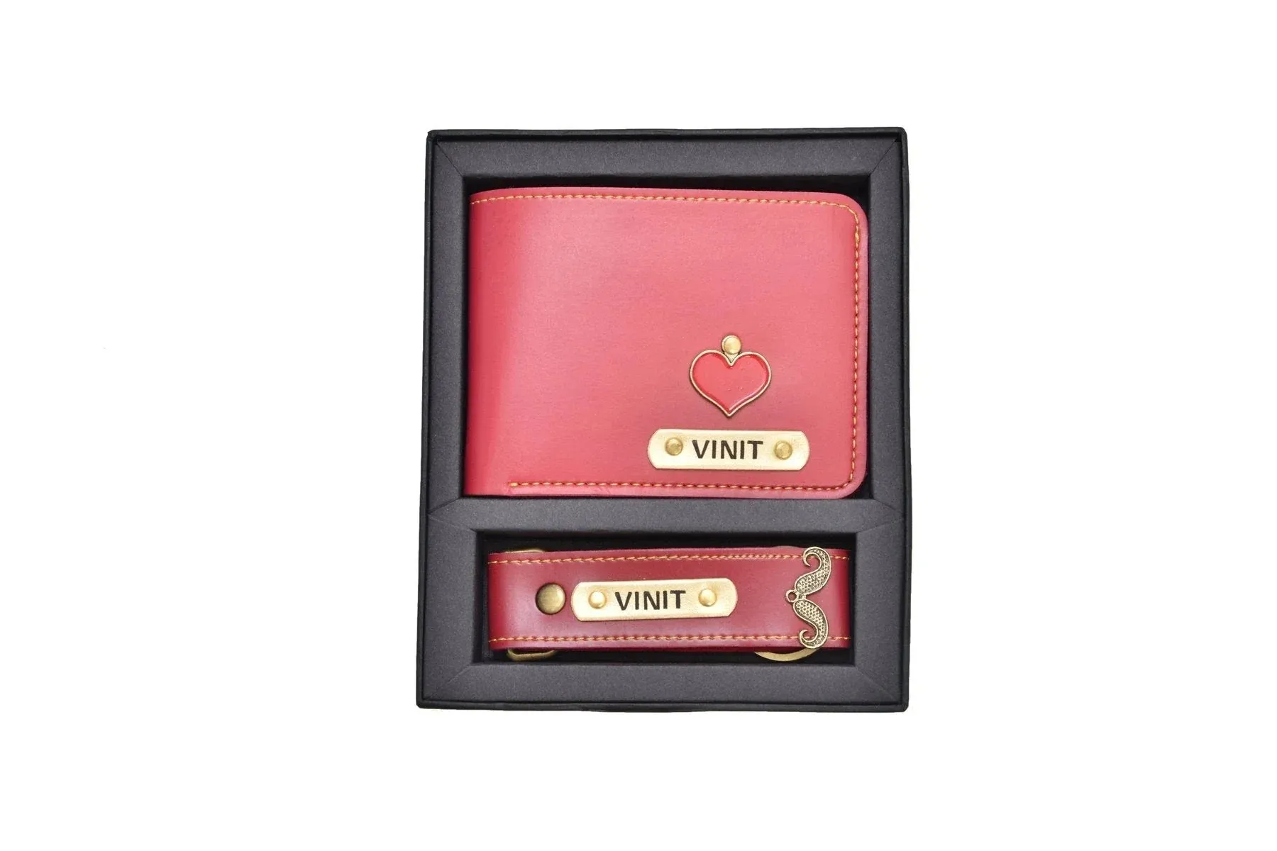 Pack of 2 Two Pcs Wallet & Keychain Combo