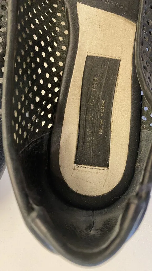 Perforated Leather Ballet Flats (38.5) as is