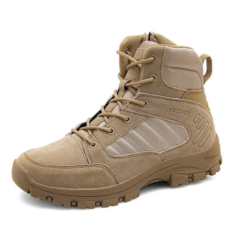 Personalized Korean Fashion Casual Shoes Sports Wind High-Top Hiking Boots Large Size 46