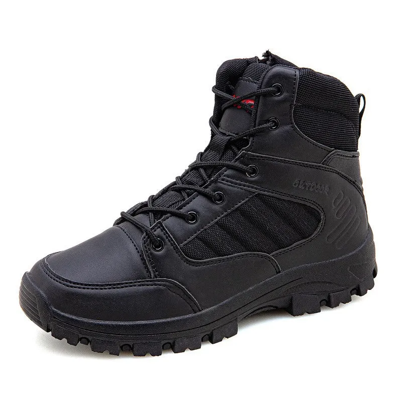 Personalized Korean Fashion Casual Shoes Sports Wind High-Top Hiking Boots Large Size 46